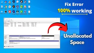 How to Delete Unallocated Partition in Windows 10  Add Unallocated Space to C Drive Windows 10 [upl. by Adlesirk]