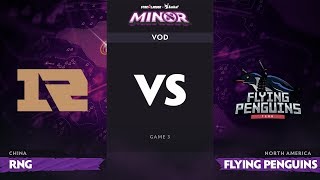 RU RNG vs Flying Penguins Game 3 StarLadder ImbaTV Dota 2 Minor Group Stage [upl. by Schargel]