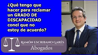 ¿Qué puedo hacer para reclamar el grado de discapacidad [upl. by Nollek]