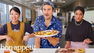 5 Pro Chefs Make Their GoTo Appetizers  Test Kitchen Talks  Bon Appétit [upl. by Aniham783]