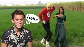 Tom Holland Reacts To Desi Spiderman [upl. by Noral]