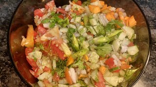 easy kachumber recipe salad asmr asmrcooking [upl. by Nylg]