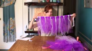 How to Finish the Waist of a NoSew Tutu  DIY Crafts [upl. by Hoi178]