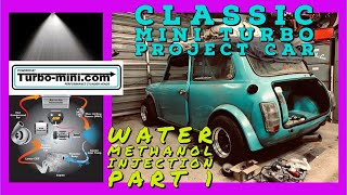 Classic Mini Turbo Methanol  Water Injection Installation guide Part 1 Installing the AEM meth kit [upl. by Lund]