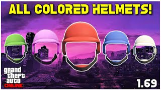 NEW HOW TO GET ALL COLORED BULLETPROOF HELMETS  AFTER PATCH 169  GTA ONLINE [upl. by Wyn]