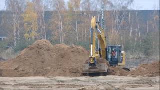 Bagger CAT 323F auf der neuen Großbaustelle [upl. by Aggarwal]