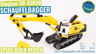 Xingbao XB03038  Schaufelbagger Speed Build Review [upl. by Sedgewake]