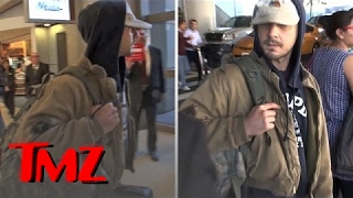 Hey Whats Shia LaBeouf doing at the airport  TMZ [upl. by Pack]