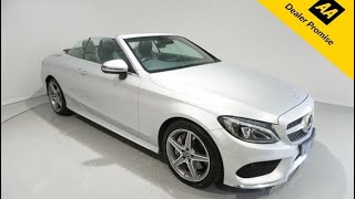 2017 MERCEDESBENZ CCLASS 21 C250d AMG Line Premium Plus Cabriolet 2dr Diesel GTronic Euro 6 [upl. by Pierrepont]