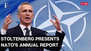 LIVE NATO Secretary General Jens Stoltenberg Presents Annual Report 2023 [upl. by Ecnarrat]