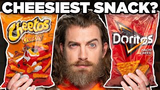 What’s The MOST Cheesy Snack Taste Test [upl. by Geilich]