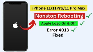 iPhone 11Pro11 Pro Max stuck in constant Rebooting Boot loop with Apple Logo On amp off fixed 2023 [upl. by Odrahcir]