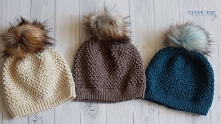 How to Crochet Easy Suzette Stitch Beanie [upl. by Aleel656]