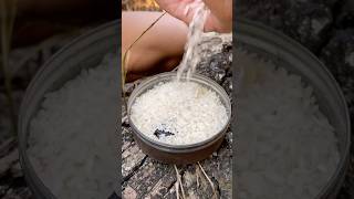 the man showed survival skills in the wild💦🔥camping survival bushcraft outdoors [upl. by Korman647]