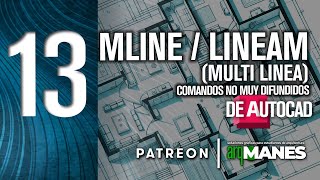 MLINE  AUTOCAD AVANZADO  Lineas dobles multilineas muros en un solo trazo  MULTILINEA [upl. by Leva881]