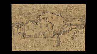 Vincent van Goghs Drawing of The Yellow House [upl. by Cairistiona32]