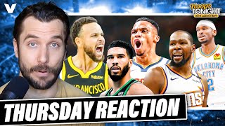 NBA Reaction Nuggets REVENGE vs Thunder Warriors STIFLE Celtics Durant GOES OFF  Hoops Tonight [upl. by Nathalia]