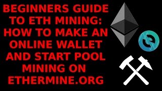 Beginners Guide ETH Mining How to create Ethereum Wallet Set up Claymores Miner Pool Mine Ethermine [upl. by Aekim179]