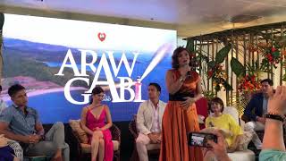 ARAW GABI theme song sung LIVE by VINA Morales at the Araw Gabi Media Conference [upl. by Loren798]