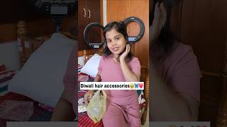 அசிங்கம் படுத்திடான்😭⁉️diwali hair accessories😍 diy hair oil🥹⁉️shorts hairaccessories haul hau [upl. by Danie704]