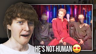 HES NOT HUMAN BTS JIMIN 방탄소년단 Filter  Live Performance ReactionReview [upl. by Nevs623]