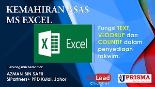 Kemahiran MS Excel Penyediaan Takwim [upl. by Ehcropal]