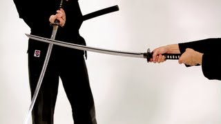 How to Use a Katana Defensive Move  Sword Fighting [upl. by Ydnagrub]