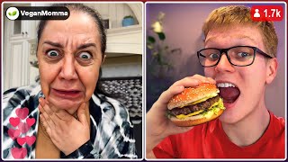 Trolling Vegans On TikTok Live [upl. by Etennaej745]