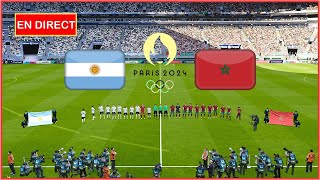 match Maroc vs Argentine en direct aujourdhui JO de Paris 2024 match complet simulation Gameplay PC [upl. by Redfield]