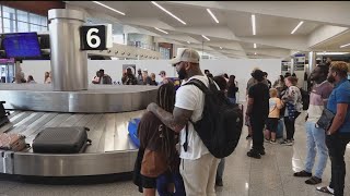 Busy Fourth of July holiday weekend at Atlanta airport [upl. by Areema]