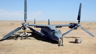 How US Secretly Repaired for Months a Broken V22 in Middle of Desert [upl. by Sirromal]