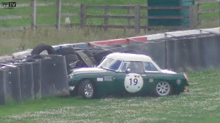 Donington Park CrashesHighlights MGCC 11amp12720 [upl. by Lemahs]