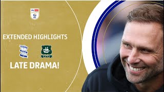 STOPPAGE TIME WINNER  Birmingham City v Plymouth Argyle extended highlights [upl. by Nylaehs]