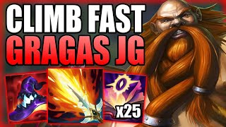 HOW TO USE THE POWER OF GRAGAS JUNGLE TO CLIMB OUT OF LOW ELO FAST Gameplay Guide League of Legends [upl. by Arezzini]