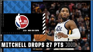 Donovan Mitchell drops 27 PTS in Clippers vs Jazz 💪 [upl. by Gable]