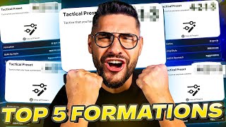 FC 25 TOP 5 Formations amp The Best Meta Tactics w Advanced Player Roles [upl. by Naryk]