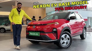 75 Discount New Tata Nexon EV Base Model 2023  Cretaive  Review [upl. by Nosac130]