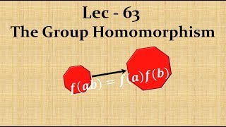 Lec  63 Group Homomorphism  IIT JAM  CSIR UGC NET  GATE MA  B Sc [upl. by Starla]