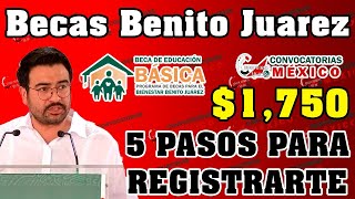 🚨💥 AVISO URGENTE 👉🏽 CORDINACIÓN DE BECAS 5 PASOS PARA REGISTRARTE y solicitar BECA BENITO JUÁREZ 🤑✨ [upl. by Eitsyrk]