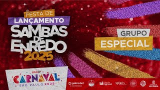 FESTA DE LANÇAMENTO DOS SAMBAS DE ENREDO  2025  ESPECIAL [upl. by Maynard]