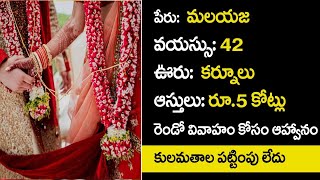 Second marriage  Remarriage  Brides  Marriage service  Telugu Matrimony [upl. by Rowland]