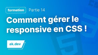 Rendre son site web RESPONSIVE en HTML CSS avec les medias queries [upl. by Enajaras354]