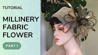 Millinery fabric flower without tools Tutorial quotOrchidquot part 1 [upl. by Eselahc]