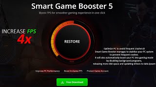 Smart Game Booster For PC  Boost FPS for smoother gaming experience in one click [upl. by Leinaj113]