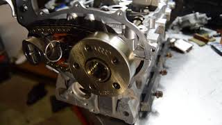 how to set timing chain on vwaudi 20t cylinder head [upl. by Alarick]