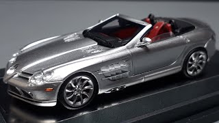 164 Mercedes McLaren SLR convertible by TMaster resin scale model car review roadster [upl. by Dolphin39]