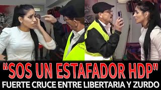 ¡FUERTE PELEA entre LEGISLADORA LIBERTARIA y el DIRIGENTE SOCIAL CHORRO [upl. by Pavior333]