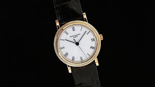 Patek Philippe Calatrava Yellow Gold Automatic 3802200 J Mens Watch [upl. by Cassil593]