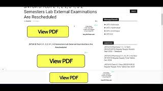 JNTUK BTech 21 22 31 32 Semesters Lab External Examinations Rescheduled – Latest Update [upl. by Thomas]