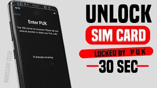 PUK CODE TO UNLOCK SIM CARD [upl. by Harmonie880]